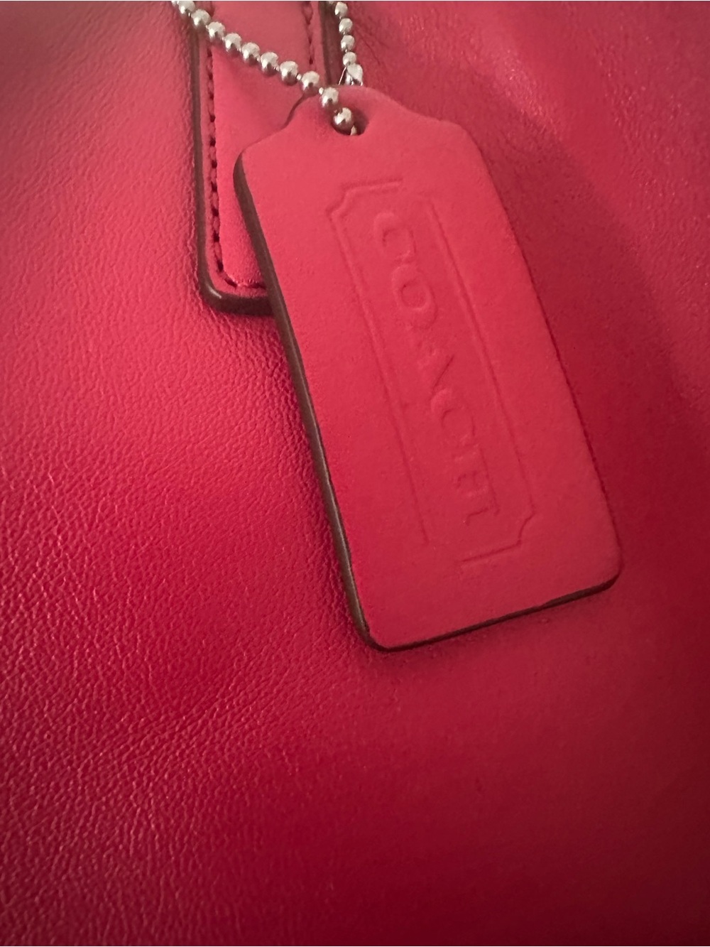 Coach Legacy Turn Lock Pocket Raspberry Tote F1393 In Buttery Luxurious Leather - Picture 5 of 15